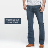 Bootcut jeans herr Stretch Vintage Blå / 27