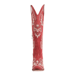 Broderade Cowgirl Boots i Mocka