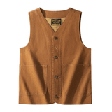 Canvas väst Brun / S