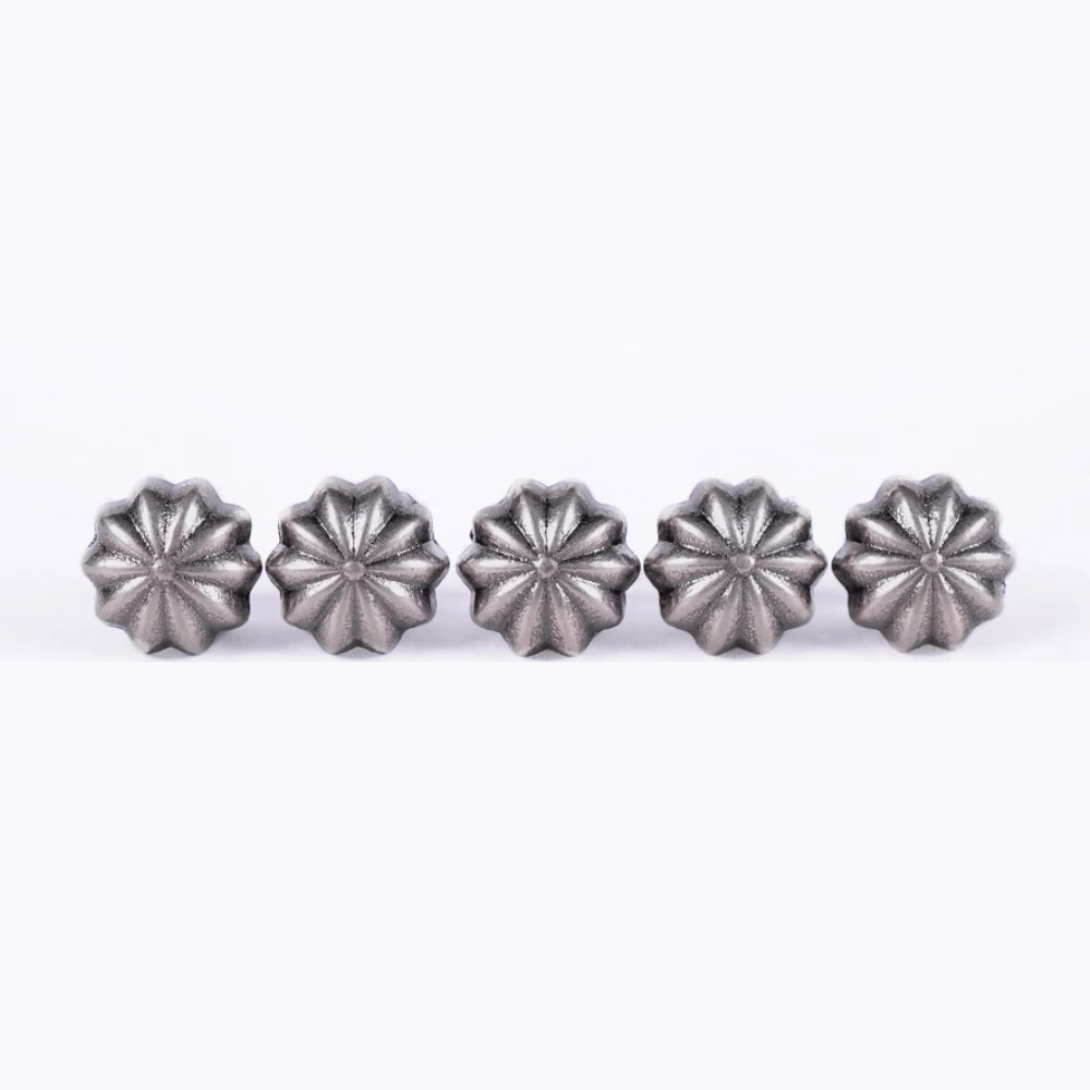 Concho Antiksilver i Pumpaform för Läderhantverk 9mm