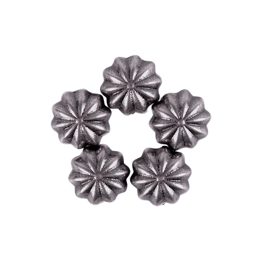 Concho Antiksilver i Pumpaform för Läderhantverk 9mm