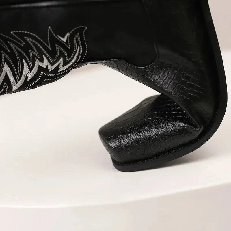 Cowboy boots svarta