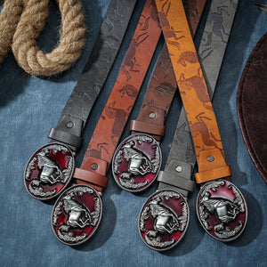 Cowboybälte galopperande hästspänne