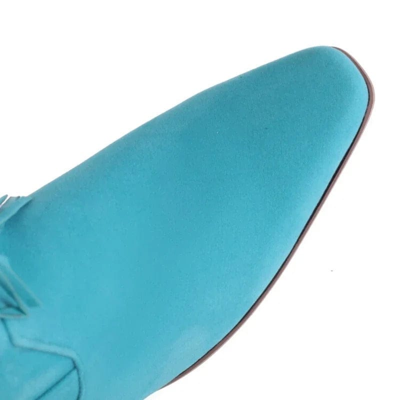 Cowboyboots med fransar i mockalook