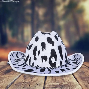 Cowboyhatt Kohudmönster 55-58cm