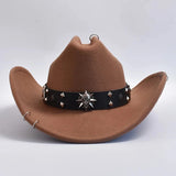 Cowboyhatt med dödskalle Brun / One Size
