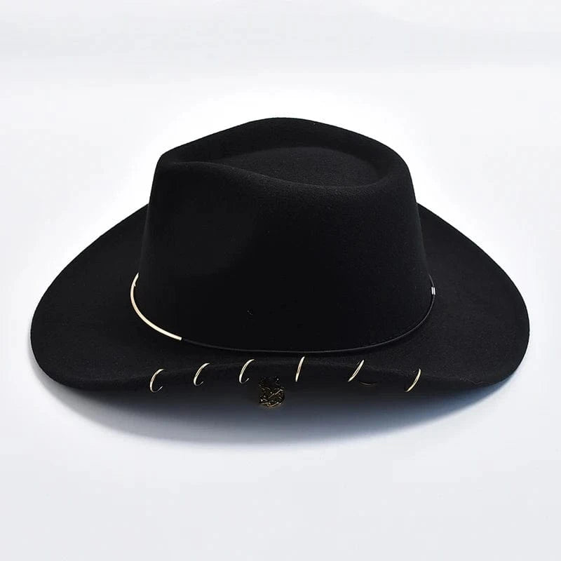 Cowboyhatt med Metallkedja