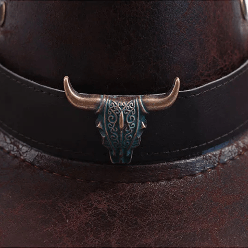 Cowboyhatt med Tjurhuvud