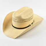 Cowboyhatt stickat Ljusbeige / One Size