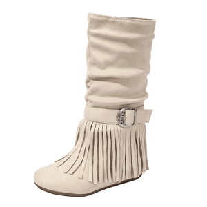 Cowgirl Boots med Fransar för Flickor Beige / 29