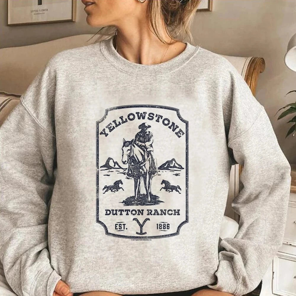 Cowgirl Hoodie i Fleece Classic Ranch Badge / XS