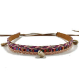 Cowgirlhattband med bohoflätning Rosa / 1 stycke