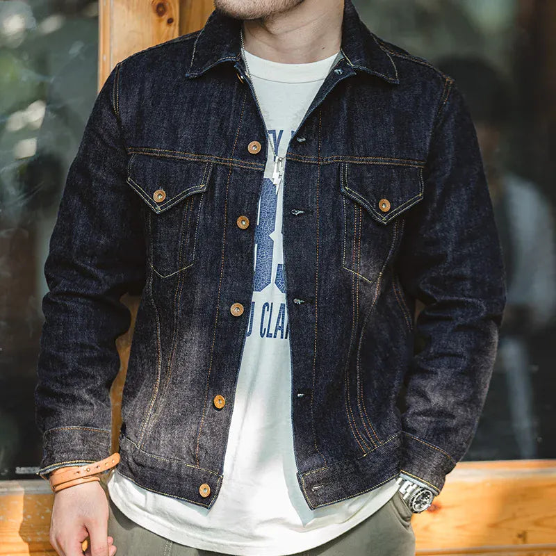 Denim jacka herr Blå Denim / S