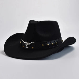 Elegant cowboyhatt i filt