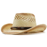 Elegant Cowboyhatt i Halm Beige / One Size