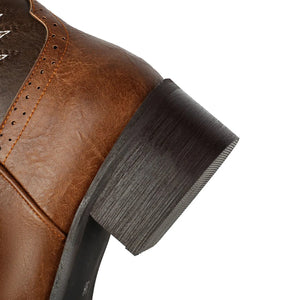 Tvåfärgade Cowboyboots för Dam
