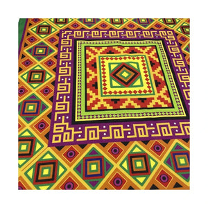 Färgglad Bandana med Geometriskt Mönster Orange och grön