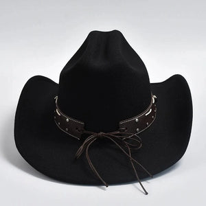 Filthatt Cowboy med Läderbälte