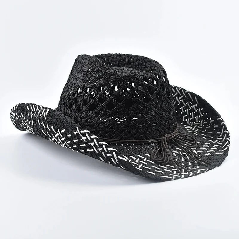 Flätad boho cowboyhatt