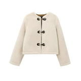 Fuskpäls jacka dam beige Beige / XS