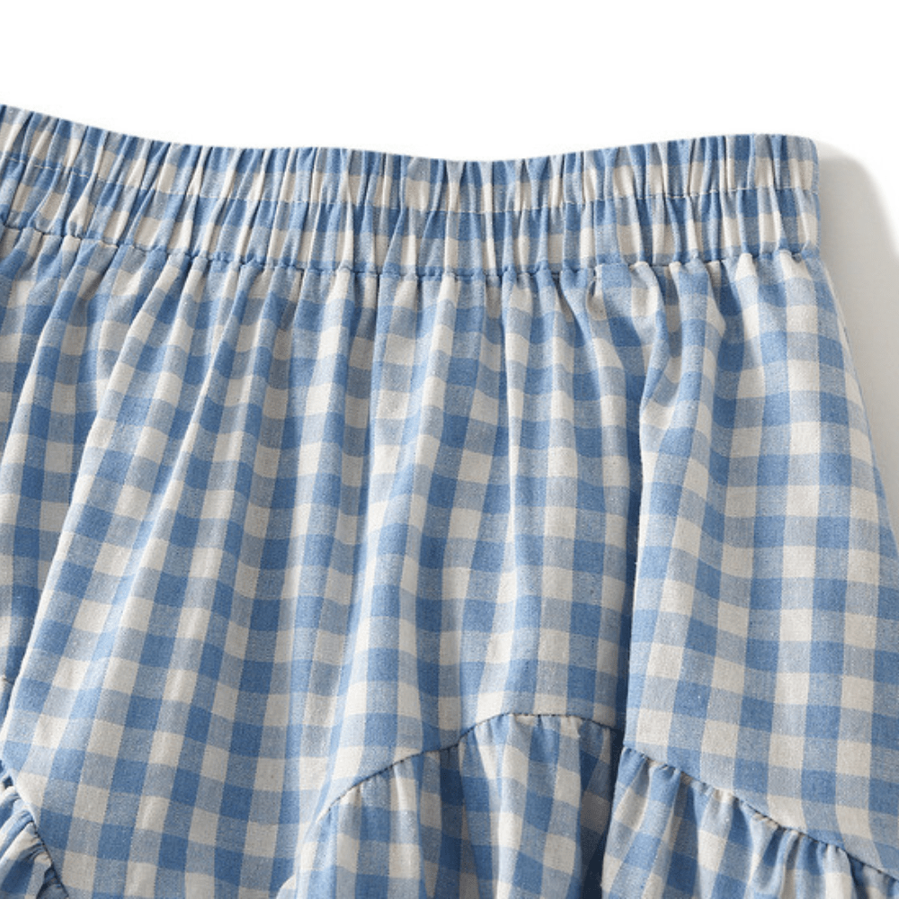 Gingham kjol