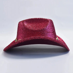 Glittrig cowboyhatt med strass