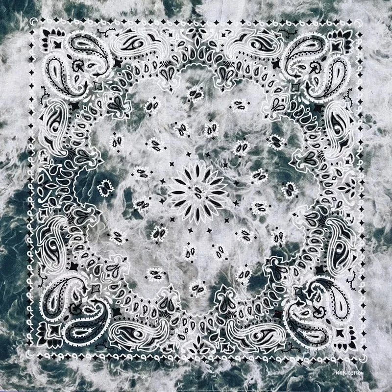 Grå Tie-Dye Bandana Grå