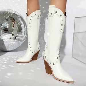Högklackade Cowboyboots för Dam