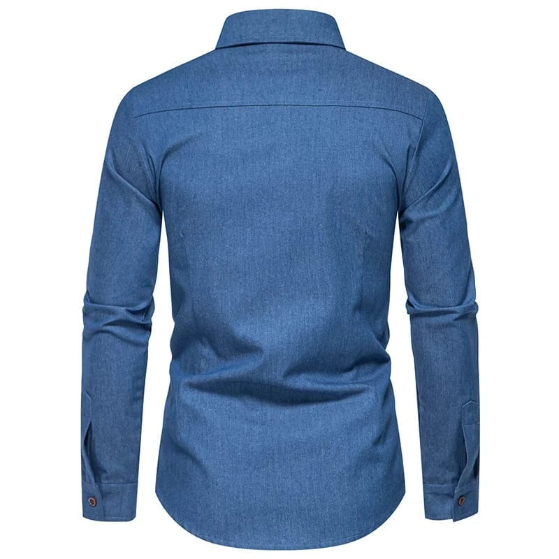 Jeans skjorta western
