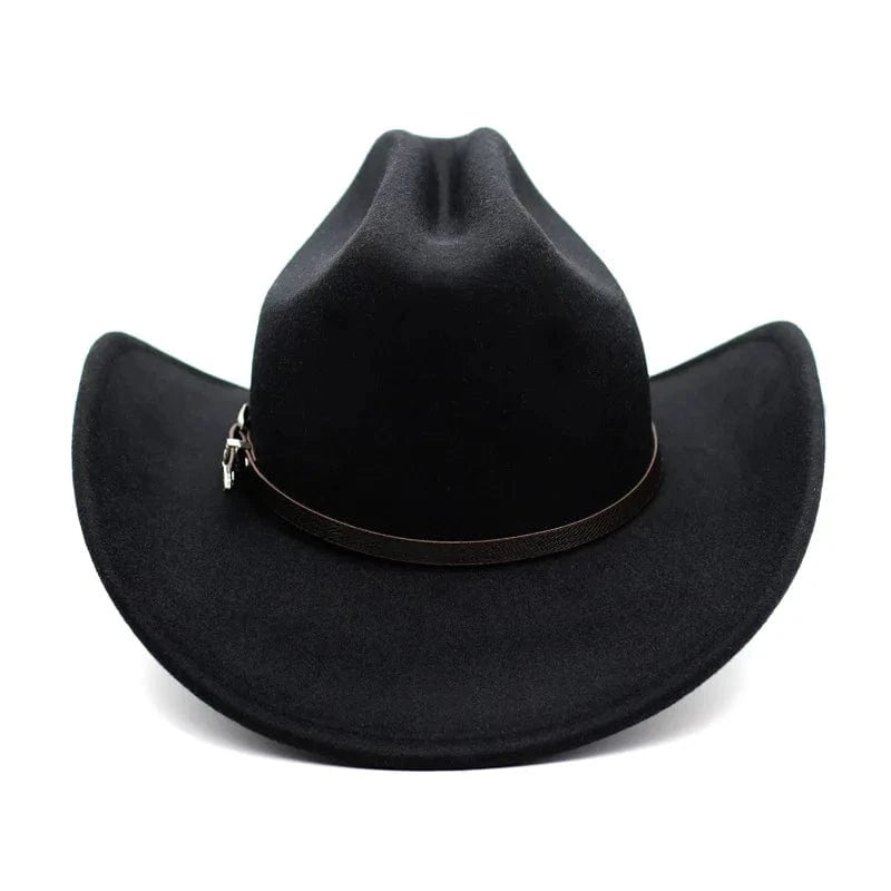 Klassisk Cowboyhatt Läderband