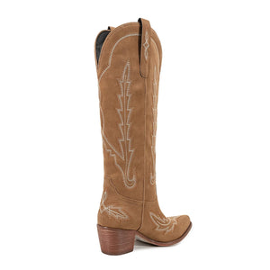 Klassiska Cowboyboots i Svart Mocka