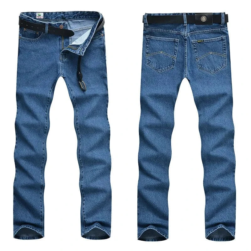 Klassiska raka jeans för män