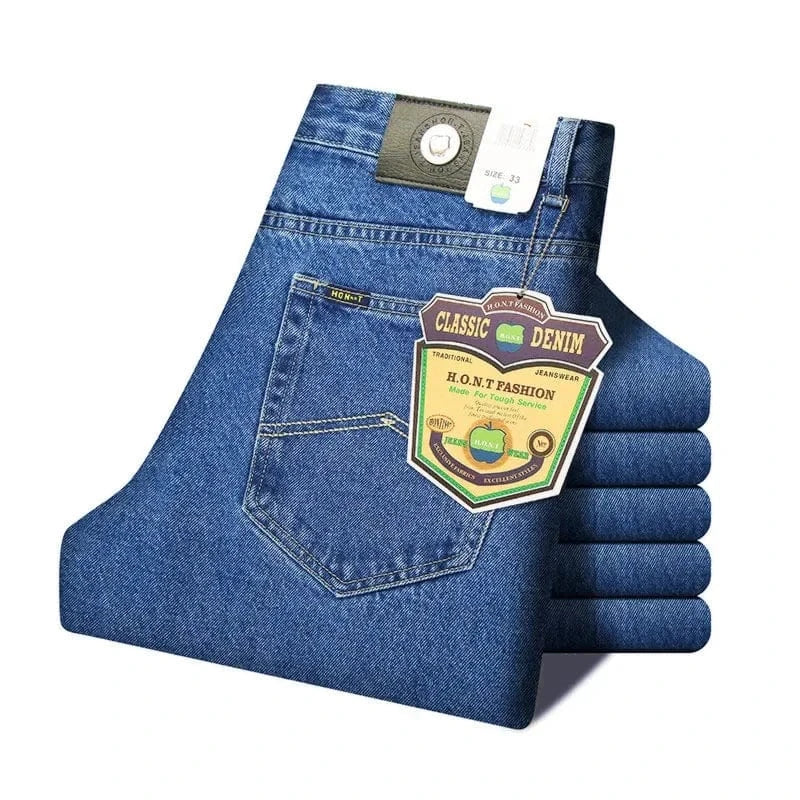 Klassiska raka jeans för män