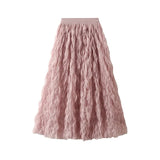 Krinklad kjol Rosa / One Size