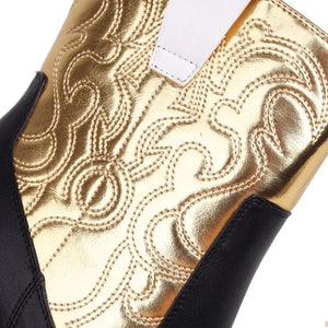 Låga Cowboyboots med Nitar för Dam