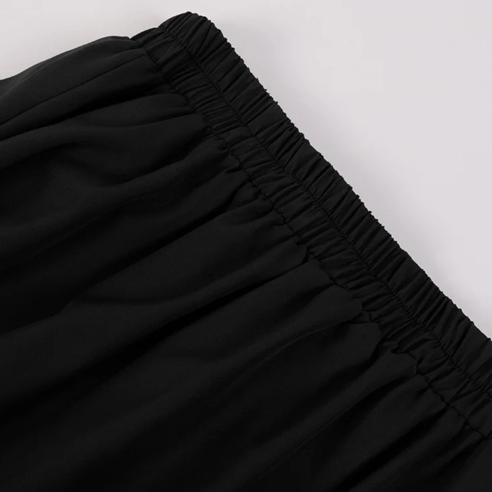Lång kjol med volang