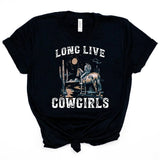 "Long Live Cowgirls" T-shirt Svart / S