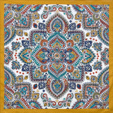 Mandala bandana Gul med flerfärgad