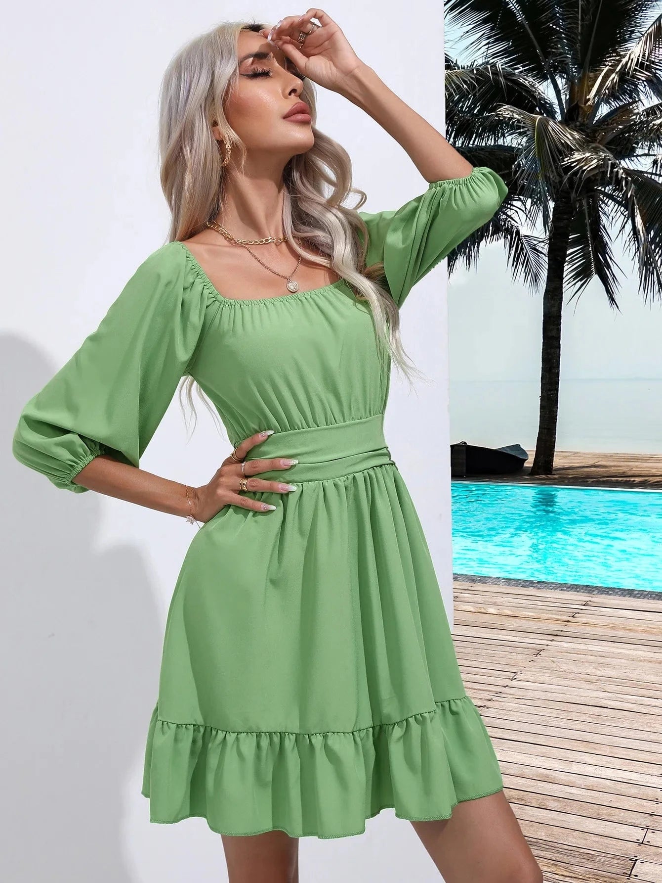 Mini klänning sommar