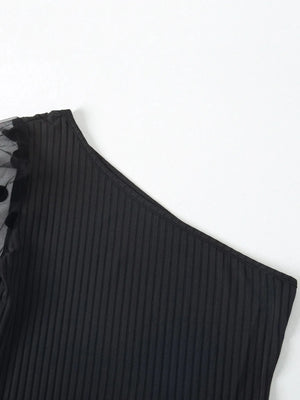 One shoulder blus