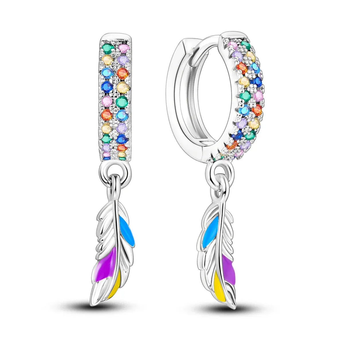 Orstarry 925 Sterling Silver Sparkling Wings Earrings Original Jewelry Drop Earrings Women Jewelry Party Trendy Anniversary Gift KTE099