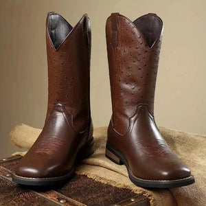 Ostrich cowboy boots