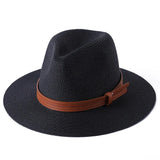 Panama cowboyhatt i strå Svart 2 / 59cm