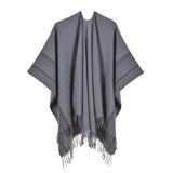 Sjal poncho Grå / One Size