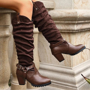 Slouch western boots