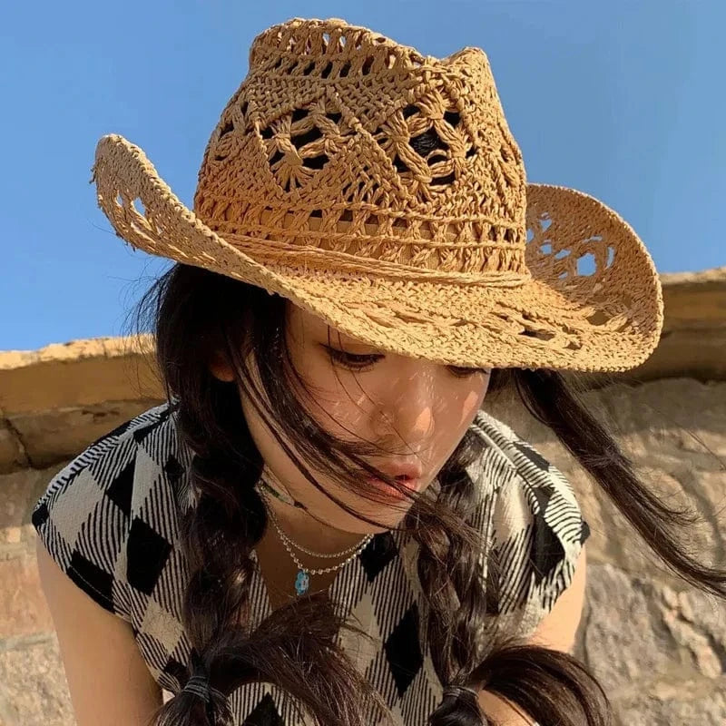 Sommar Cowboyhatt Halm