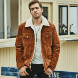 Suede jacka Brun / XS