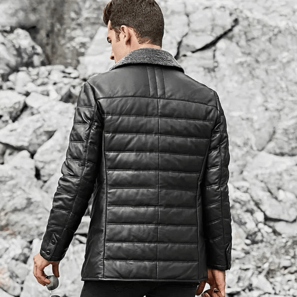 Svart vinter jacka herr