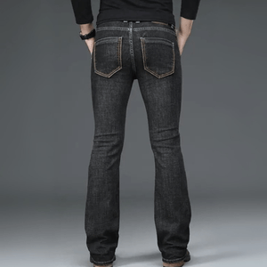 Svarta bootcut jeans herr