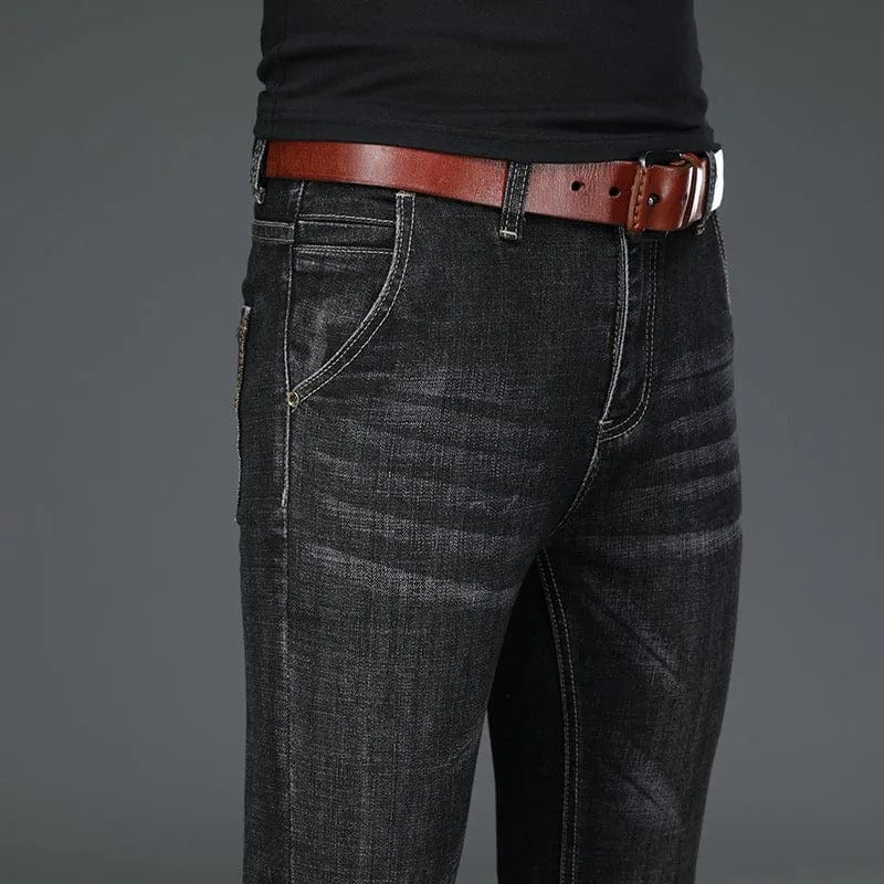 Svarta bootcut jeans herr